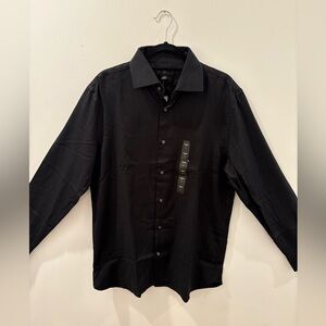 Men's Large Banana Republic
Textured Black Long Sleeve Button Down Dress Shirt